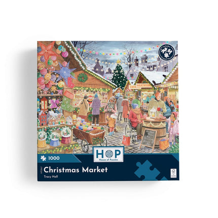 The House of Puzzles Christmas Market Puzzel 1000 Stukjes