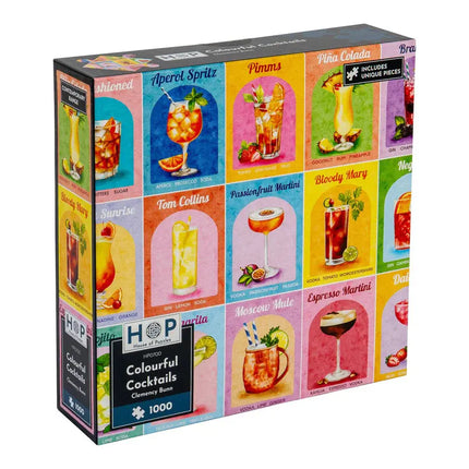 The House of Puzzles Colourful Cocktails Puzzel 1000 Stukjes