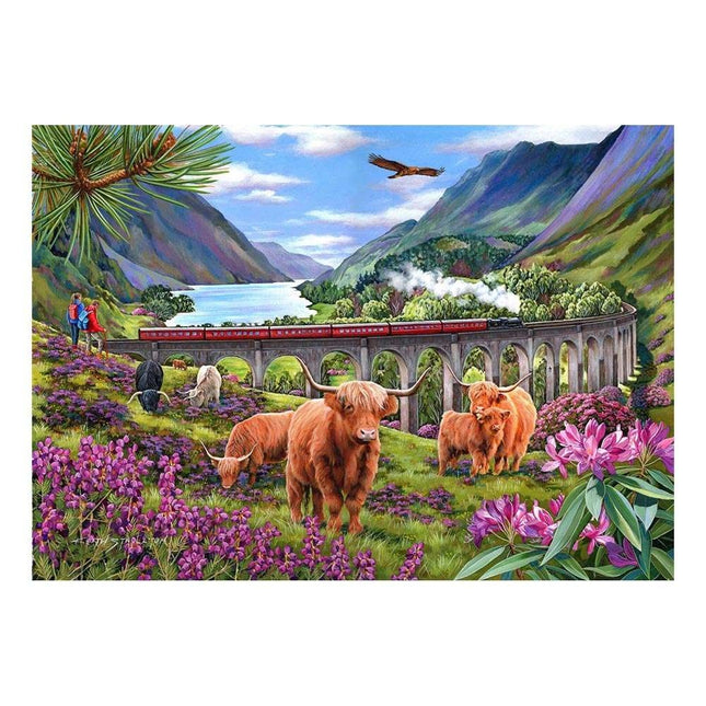 The House of Puzzles Glenfinnan Ladies Puzzel 500 XL Stukjes