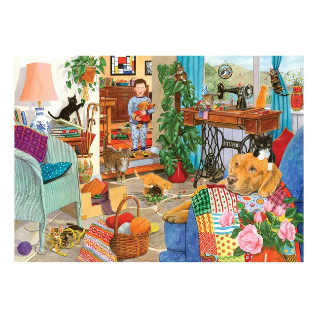 The House of Puzzles Kitten Chaos Puzzel 1000 Stukjes