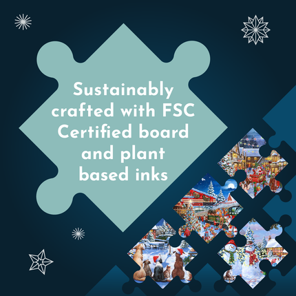 The House of Puzzles Let It Snow Puzzel 4x 500 Stukjes