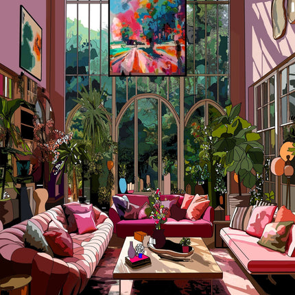 The House of Puzzles Miami Living Puzzel 1000 Stukjes