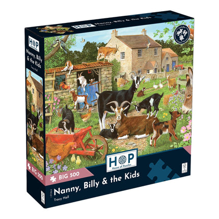 The House of Puzzles Nanny, Billy & the Kids Puzzel 500 XL Stukjes