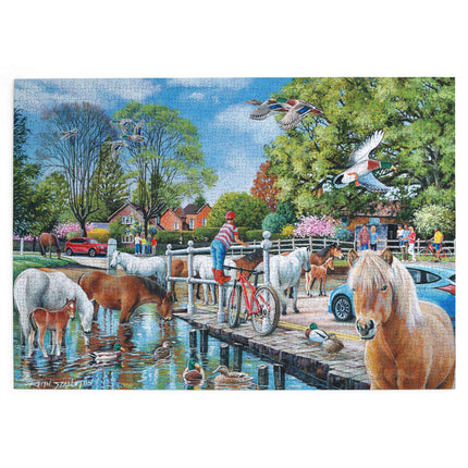 The House of Puzzles New Forest Ponies Puzzel 1000 Stukjes