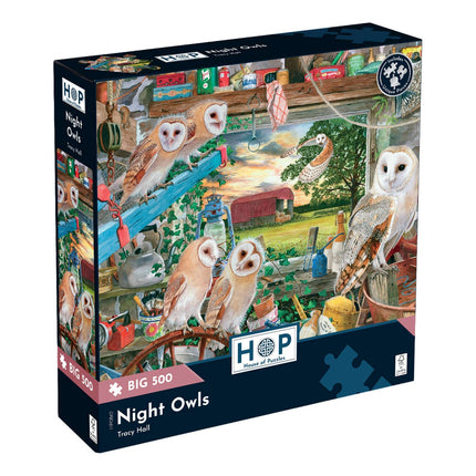 The House of Puzzles Night Owls Puzzel 500 XL Stukjes