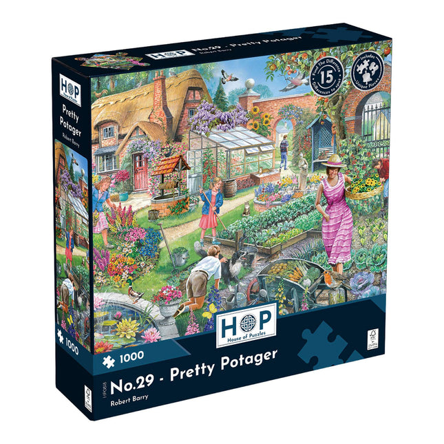 The House of Puzzles No.29 Pretty Potager Puzzel 1000 Stukjes