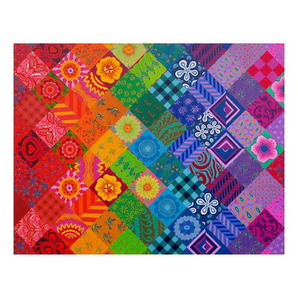 The House of Puzzles Patchwork Rainbow Puzzel 150 Mini Stukjes