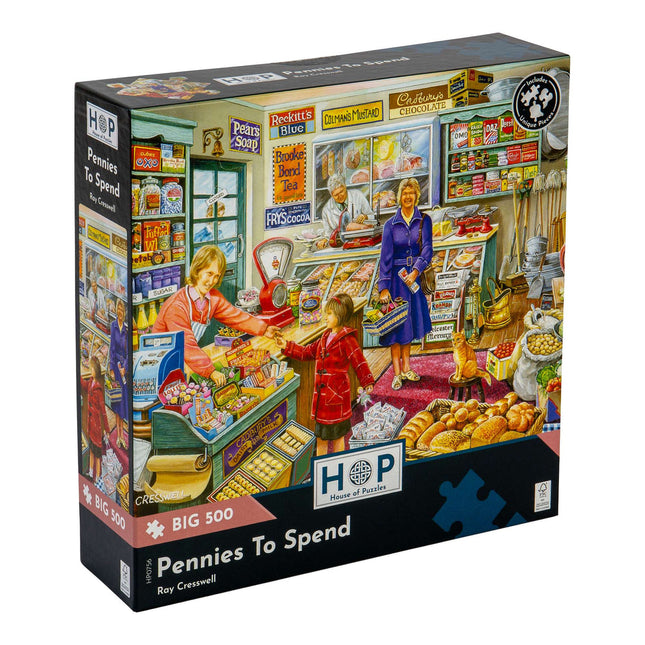 The House of Puzzles Pennies To Spend Puzzel 500 XL Stukjes