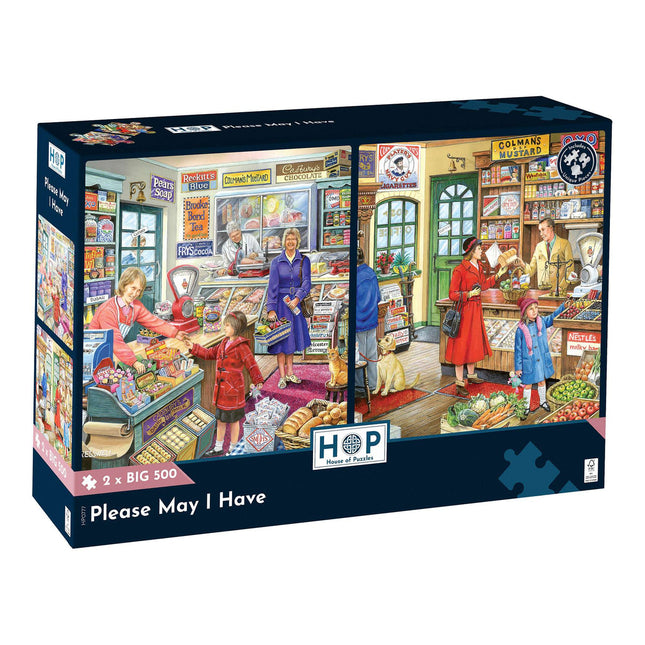 The House of Puzzles Please May I Have Puzzel 2x 500XL Stukjes