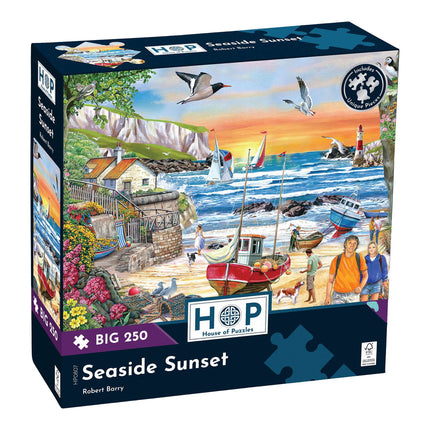The House of Puzzles Seaside Sunset Puzzel 250 XL Stukjes