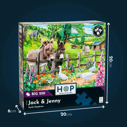 The House of Puzzles Snow Family Puzzel 250 XL Stukjes
