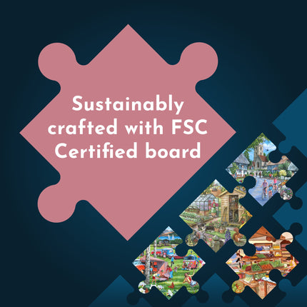 The House of Puzzles Snowman's View Puzzel 1000 stukjes