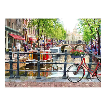The House of Puzzles Spring in Amsterdam Puzzel 1000 Stukjes