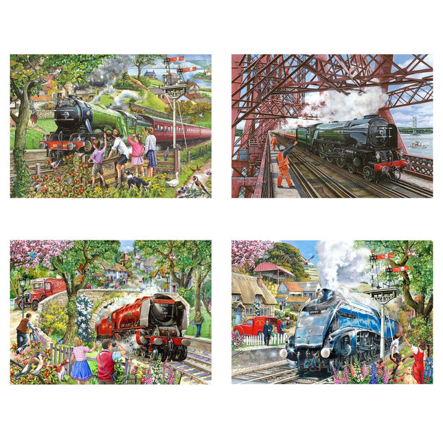 The House of Puzzles Steaming Along 4x 500 Stukjes