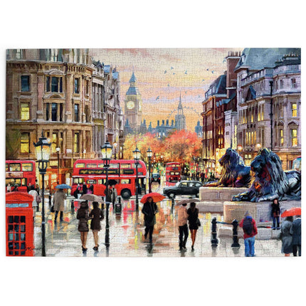 The House of Puzzles Twilight in Trafalgar Square Puzzel 1000 Stukjes