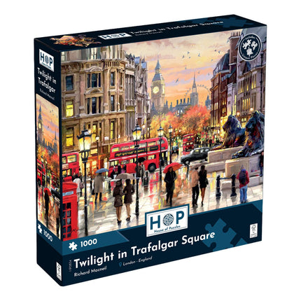 The House of Puzzles Twilight in Trafalgar Square Puzzel 1000 Stukjes