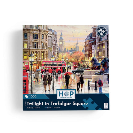 The House of Puzzles Twilight in Trafalgar Square Puzzel 1000 Stukjes