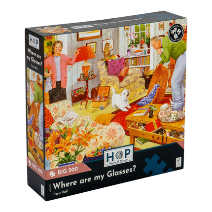 The House of Puzzles Where are my Glasses? Puzzel 500 XL Stukjes