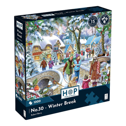 The House of Puzzles Winter Break Find The Difference Puzzel 1000 Stukjes