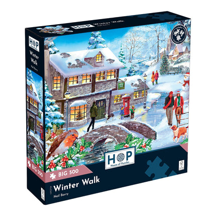 The House of Puzzles Winter Walk Puzzel 500 XL Stukjes
