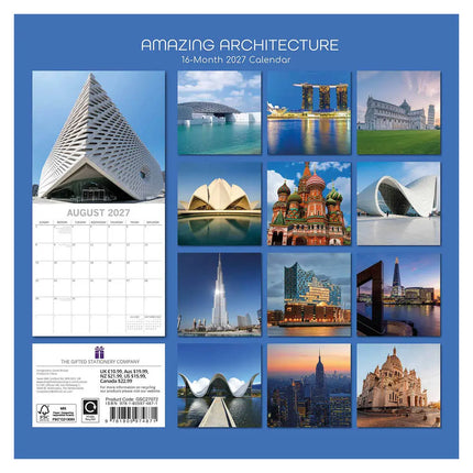 TL Turner Amazing Architecture Kalender 2027