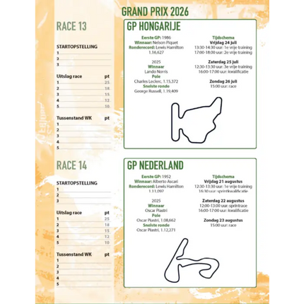 Touzani Race Report School Agenda 2026-2027