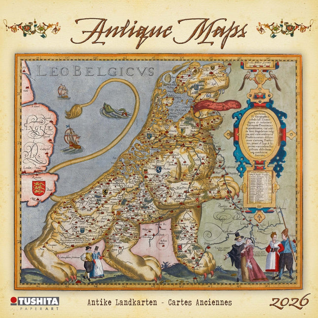 Tushita Antique Maps Kalender 2026