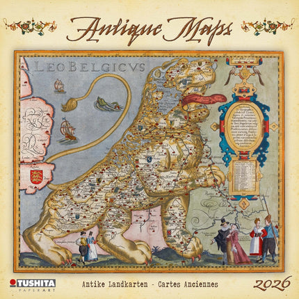 Tushita Antique Maps Kalender 2026