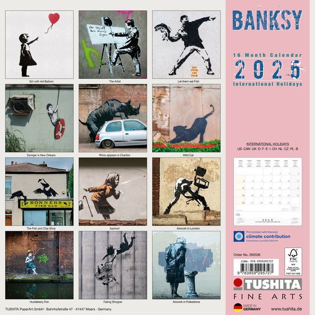Tushita Banksy Kalender 2026