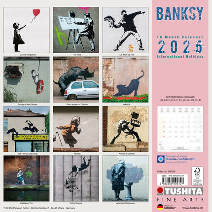 Tushita Banksy Kalender 2027