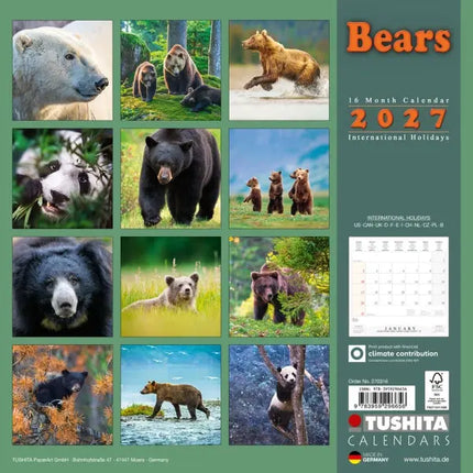 Tushita Beren Kalender 2027