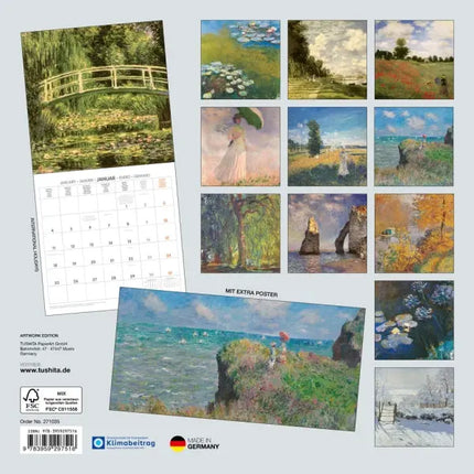 Tushita Claude Monet Kalender 2027