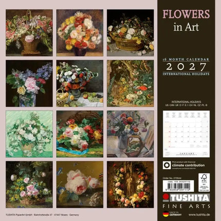 Tushita Flowers in Art Kalender 2027