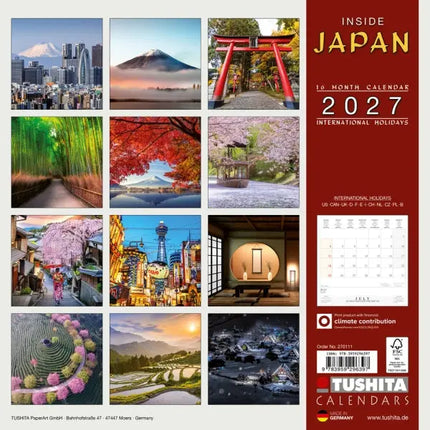 Tushita Inside Japan Kalender 2027