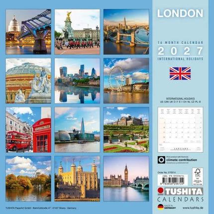 Tushita Londen Kalender 2027