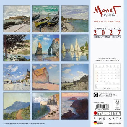 Tushita Monet By the Sea Kalender 2027