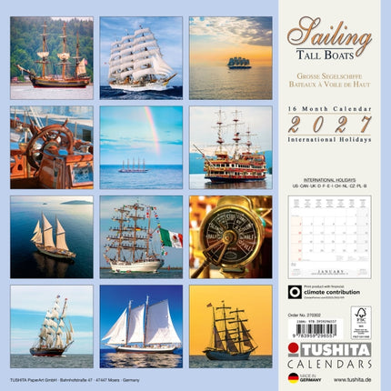 Tushita Sailing tall Boats Kalender 2027