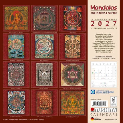 Tushita The Healing Mandalas Kalender 2027