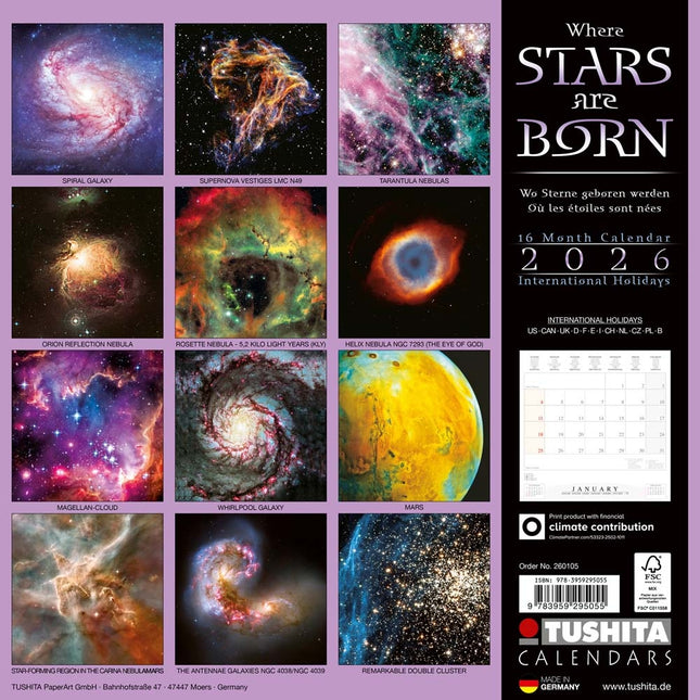 Tushita Where Stars are Born Kalender 2026