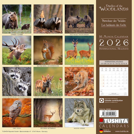 Tushita Woodlands Kalender 2027