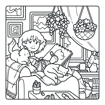Uitgeverij MUS Cute & Cosy Hartsvriendinnen Kleurboek