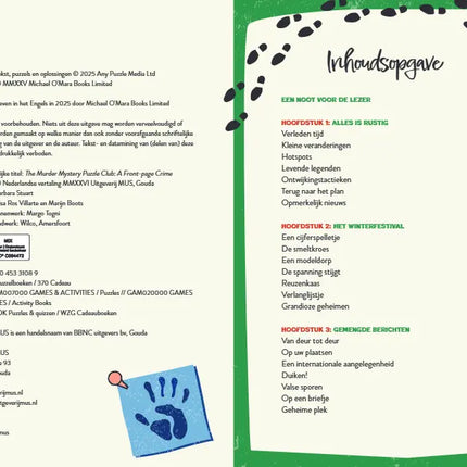 Uitgeverij MUS De Moordmysterie Puzzelclub