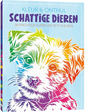 Uitgeverij MUS Kleur & Onthul: Schattige Dieren