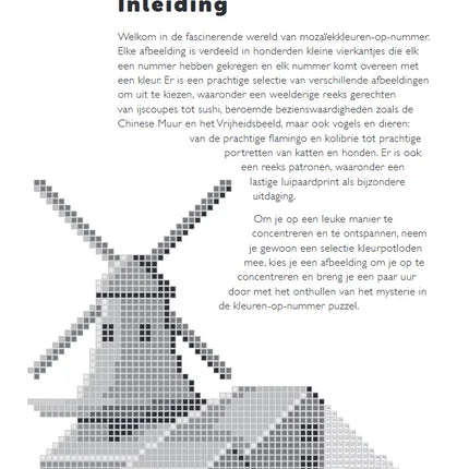 Uitgeverij MUS Kleuren op Nummer: Extreme Mozaïek Kleurboek