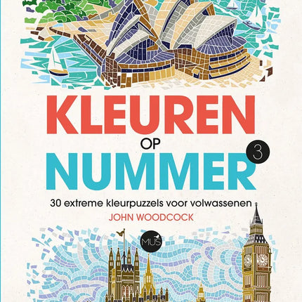 Uitgeverij MUS Kleuren op Nummer Kleurboek 3