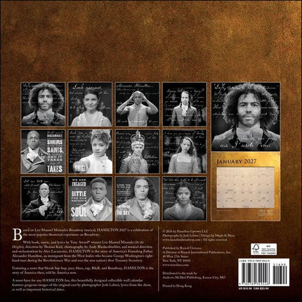 Universe Hamilton Kalender 2027