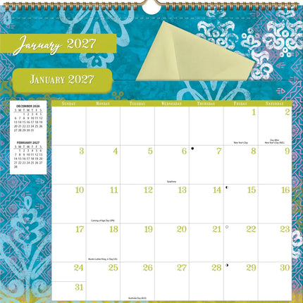 Wells st. by Lang Bohemian File It Kalender 2027