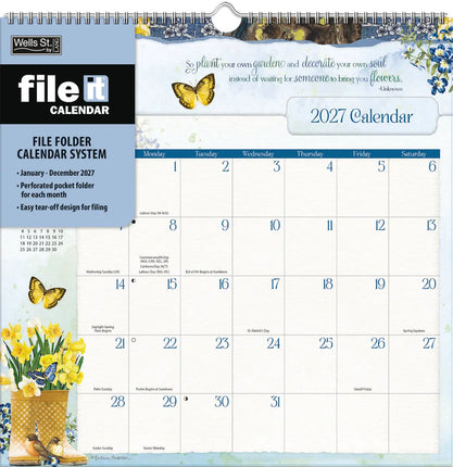 Wells st. by Lang Botanical Gardens File It Kalender 2026