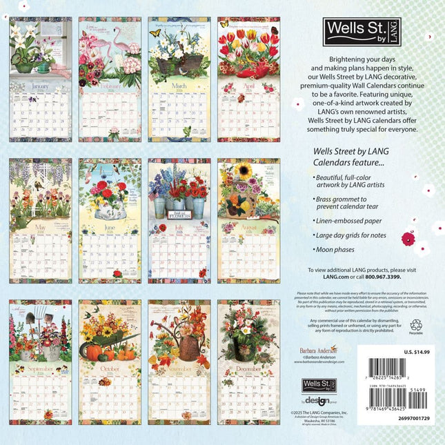 Wells st. by Lang Botanical Gardens Kalender 2026