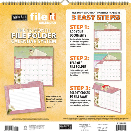 Wells st. by Lang Butterflies File It Kalender 2026